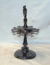 RARE Victorian Antique Figural Rubber Stamp Rack Simpson Hall Miller Treble Plat picture