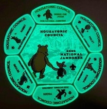 BSA HOUSATONIC OA 553 2026 JAMBOREE 7-PATCH JSP GLOWS WINNIE-THE-POOH 100 MADE picture