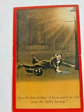 Vintage Bamforth & Co. Comic Humor Postcard - Drunk Unposted #14932 picture