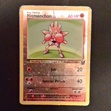 Pokémon 1999 Base Set Hitmonchan 7/102 Holo Rare Card English WOTC picture