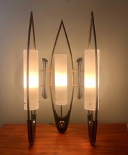 Vintage 1950's Lux-craft Majestic  Lamp 3 Shades Mid Century Modern picture