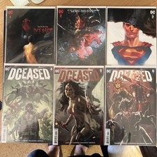 DCEASED #1 2 3 HORROR POSTER HOMAGE VARIANT DC LOT 1-6 picture