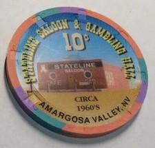 Stateline Saloon 10 Cent Casino Chip- Scarce Nevada Issue picture