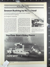 1980 ADVERTISING for Harris Flote Bote motor yacht pontoon boat picture