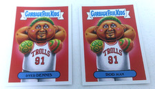 2019 Garbage Pail Kids Dyed Dennis 7A & Rod Man 7B GPK We Hate The 90's picture