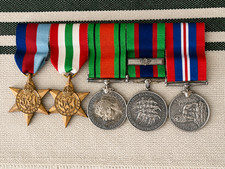 Original Canadian WW11 Medal Group 1939-45 Star Italy Star Defence Medal CVSM picture