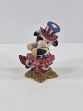 1996 Enesco Mary's Moo Moos Americow The Beautiful July Figurine #257524 picture