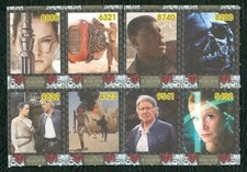 8 pcs  Star Wars The Force Awakens Philippines Small Teks Trading Movie Cards C picture