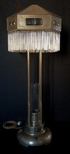 HANS OFNER ARGENTOR JOSEF HOFFMANN ERA VIENNA SECESSION LARGE TABLE LAMP C.1910 picture