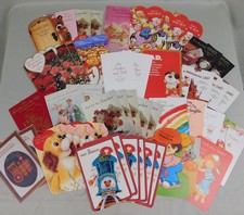 Vintage 80s American Greetings Forget Me Not Valentine's Day Cards 50pc Lot #A76 picture
