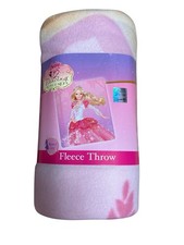Barbie - 12 Dancing Princesses Floral Dance Fleece Throw Blanket 50