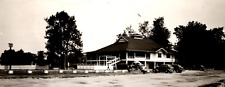 c1939 RPPC Potters Lake DAVISON Michigan Classic Cars VINTAGE Postcard picture