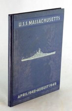 USS Massachusetts BB59 April 1942-August 1945 WWII Battleship Cruise Book picture