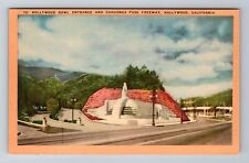Hollywood CA-California, Hollywood Bowl Entrance, Freeway, Vintage Postcard picture
