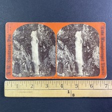 Falls of Song Stereoview A. W. Shackford Farmington NH 1870s Lake Winnipesaukee picture