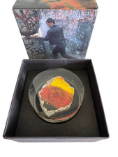 Spectacular Original Berlin Wall Piece & Box by Time Warner - German Flag Colors picture