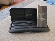 Parker Pen Presentation Black Box Empty No Pen/Pencil W/Manual picture