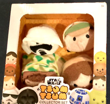 Tsum Tsum Disney Star Wars Plush Collector Set # 3 Endor Luke, Leia, Solo, Scout picture