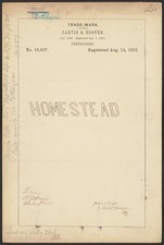 Photo:Jarvis Hooper Homestead Fertilizers Trademark Registration 1883 picture