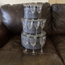 LENOX CASTLE GARDEN White Wine Goblets 6-3/4