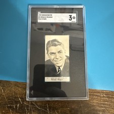 RARE 1939 Bridgewater RONALD REAGAN Film Stars ROOKIE CARD Graded SGC 3 picture
