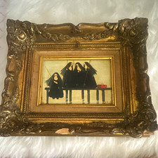Original Patti Rock 4 nuns painting. Signature is authentic & visible picture