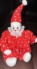 Vintage Clown Doll Hand Painted Atico Made in Thailand With hearts picture