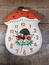 VTG 1977 Handmade Merry Mushroom Clock, 8
