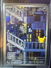 Pokémon Alolan Meowth 139/128 IR Celebrations 30th Anniversary NM/Mint picture