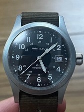 Hamilton Khaki Field Automatic 42mm Nylon Band Military Watch picture