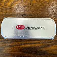 Case Ambassador 41088 2012 Red Bone Handle Slipjoint Pocketknife Clip Point picture