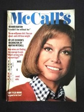 Vintage McCall's March 1974 Women's Magazine Mary Tyler Moore Richard Burton picture