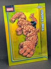 2026 Topps Chrome Marvel THE THING Gold Refractor /275  Fantastic Four Card #175 picture