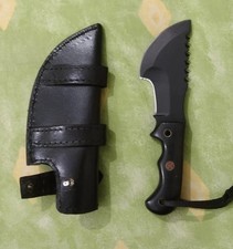Buckley Series HSK Short Tracker Knife 7 Inch Size D2 Steel Leather Sheath picture
