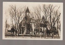 WaKeeney KANSAS RPPC c1910 TREGO COUNTY COURT HOUSE KS B3 picture