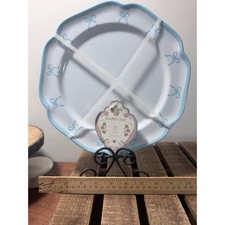 Shabby Chic Coquette BLUE Bows Melamine 11