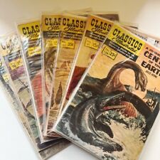 Classics Illustrated Comic Lot of 7 Center of the Earth, Rough Copies See Photos picture