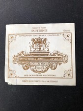1983 Chateau Filhot, Sauternes, France 750ml label Comte H. DE Vaucelles picture