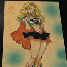 Superwoman Art Print Signed 8.5x11 | Art by Keyeske picture