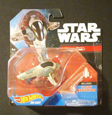 Hot Wheels Star Wars Die-Cast Boba Fett Slave I Starship w/ Flight Navigator picture
