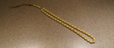 Natural Baltic Amber Prayer 45 Olive Beads Misbaha Tasbih Komboloi Rosary 28g picture