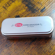 Case Ambassador Jim Sargent W.R. Case & Sons Tin Box SEALED 61048SS picture