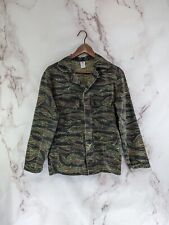 US Army Military Jacket Small Tiger Camo Combat Woodland Top Shirt Vintage  picture