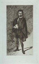 Edouard Manet Tragic Actor Rouviere Hamlet Vintage Art Reprint Wall Art picture