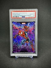 Spider-man 2025 Kakawow Aura Marvel Purple Refractor /45 SSP PSA 10 picture