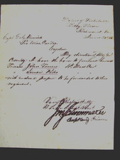 CIVIL WAR LIBBY PRISON RICHMOND VIRGINIA OCCUPATION COMMANDER LETTER 1865 picture