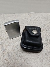 Vintage 1977 ||| ZIPPO || With Black Leather Case For Belt picture