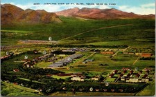 Airplane View Ft Bliss TX El Paso Cavalry Division Vintage Postcard TP11-26-1 picture