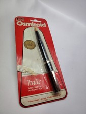 Vintage Osmiroid Italic Fountain Pen 22K Gold Nib NOS Sealed England LAST picture