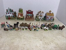 Vintage Liberty Falls Americana Village Houses Collection Lot Of 34pcs picture